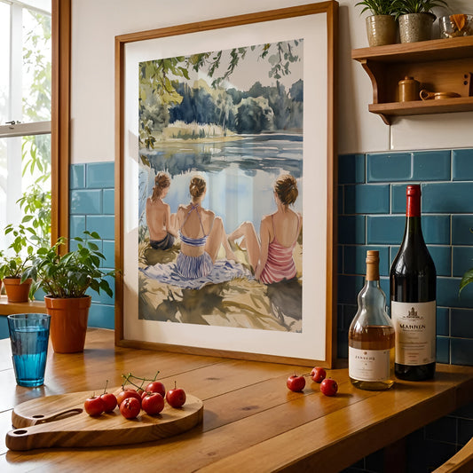 Sapphic Serenity by the Water