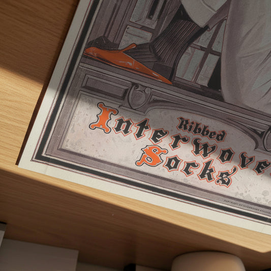 Ribbed - Interwoven Socks (1922) by J.C. Leyendecker