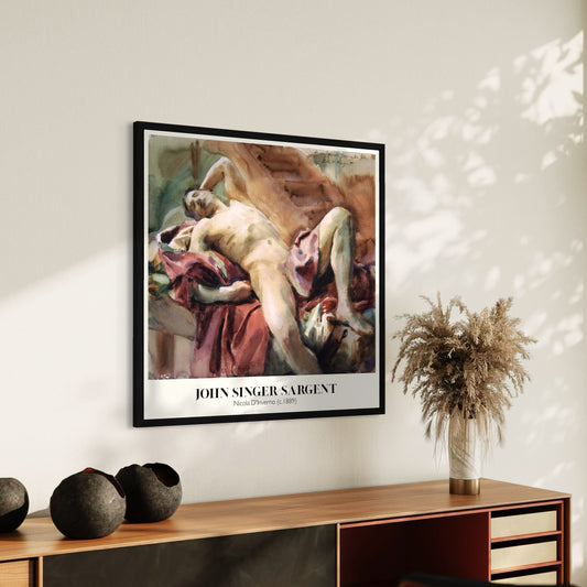 Nude Portrait of Nicola D'Inverno (1889) by John Singer Sargent