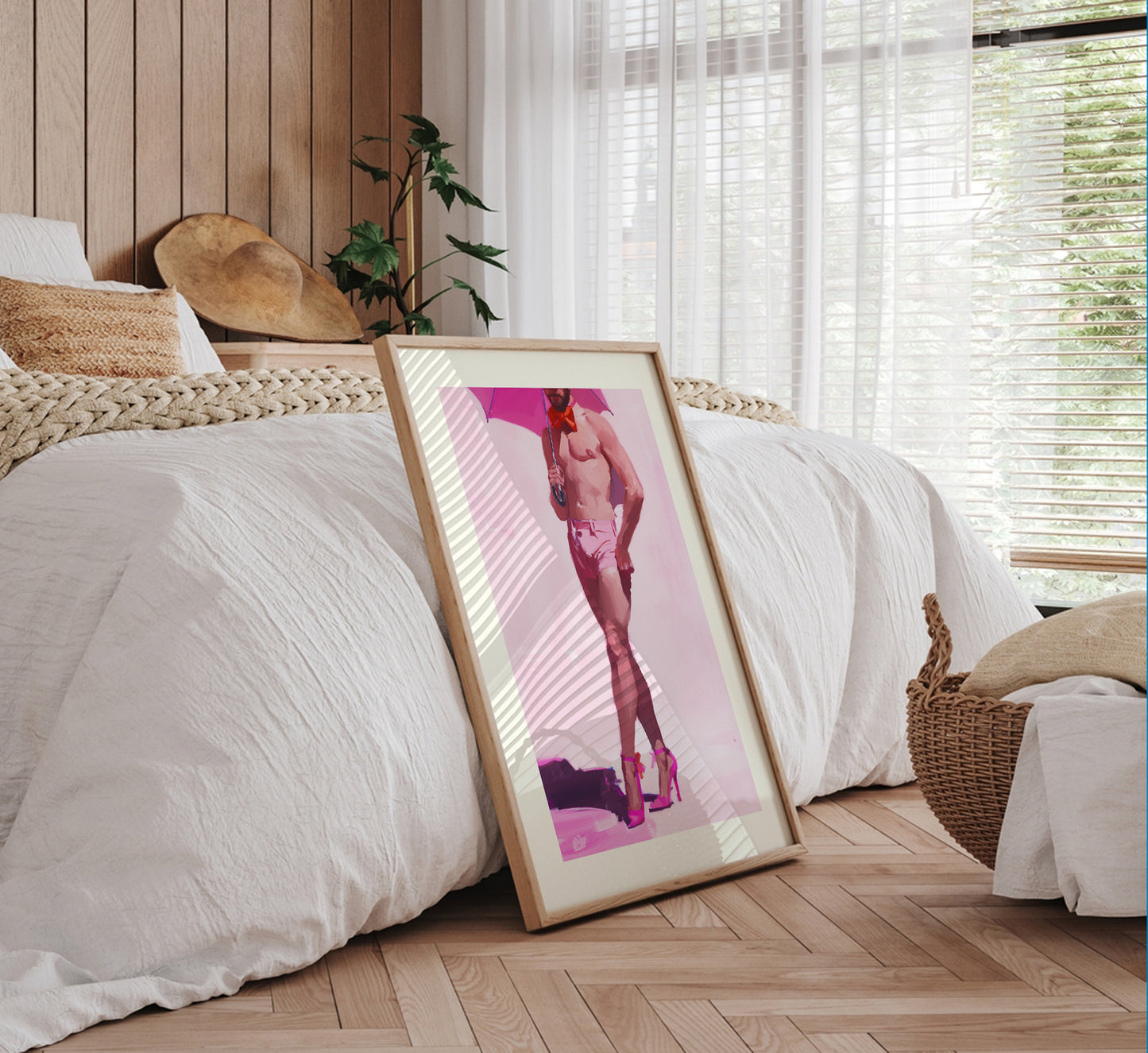 Pink Umbrella Elegance