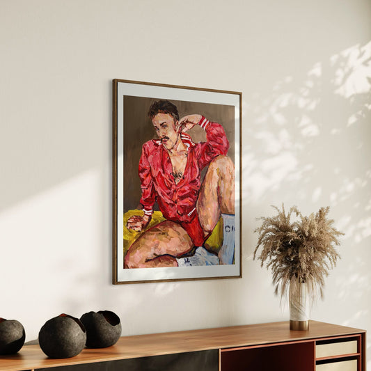 Karlos in Red (2023) by Andy Sylvester