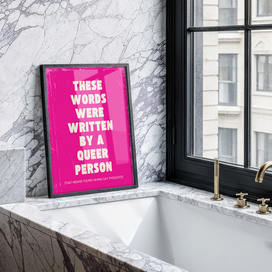 Welcome to a Queer World (Pink) by Jordan