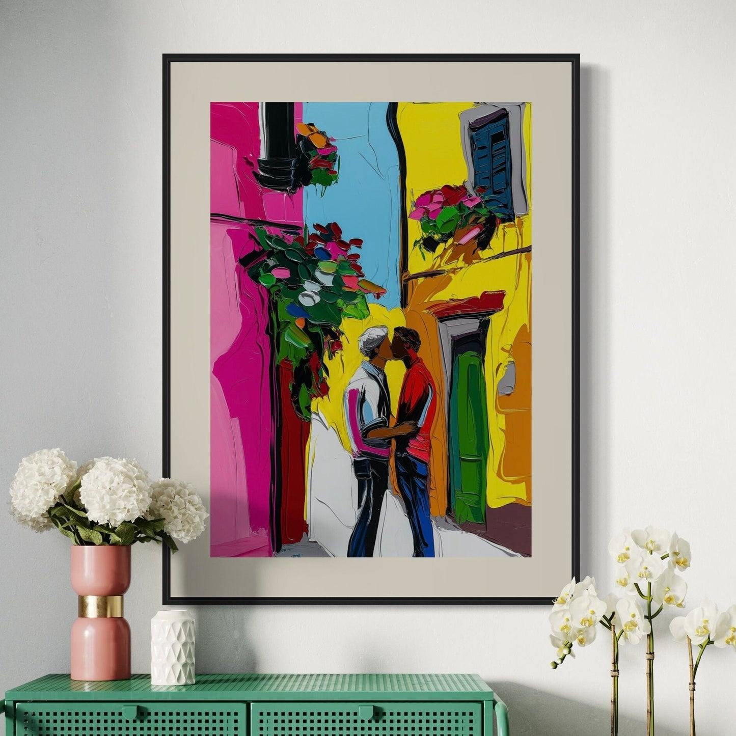 Take me back to Monaco | Impasto Painting Print | Queer Art