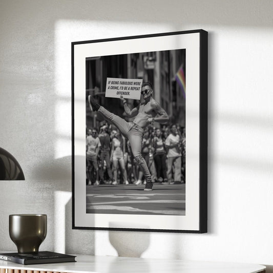 LGBTQ+ Print, Queer Art, Pride Art, Funny Pride Decor and Gifting