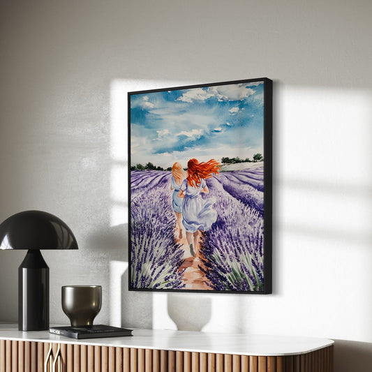 Sapphic Lavender Menace Art Print | Romantic LGBTQ+ Wall Art | 200gsm Matte Paper, Unframed, Inspired by Sapphic Love & Pride