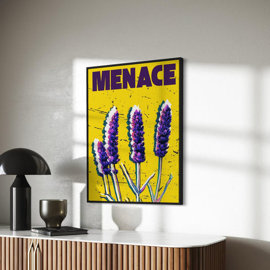 Bold Lavender Menace Art Print - LGBTQ+ Feminist History, Vibrant Poster Celebrating Power & Rebellion | Premium Matte Paper, Unframed