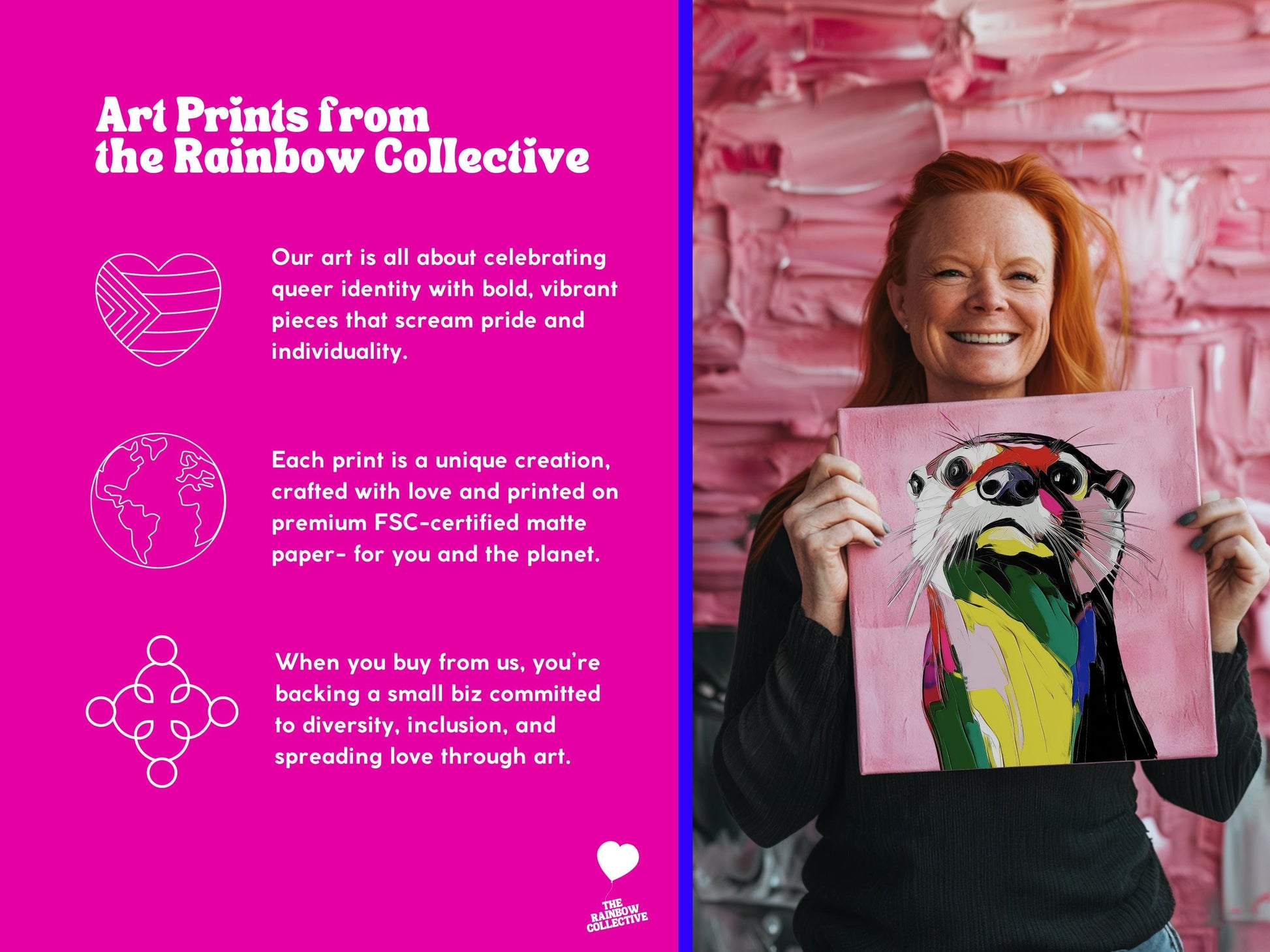 LGBTQ+ Wall Decor "Choose Love Pride Art Print" | Rainbow Poster for Queer Visibility, Inclusive Pride Artwork, LGBTQIA Home Decor