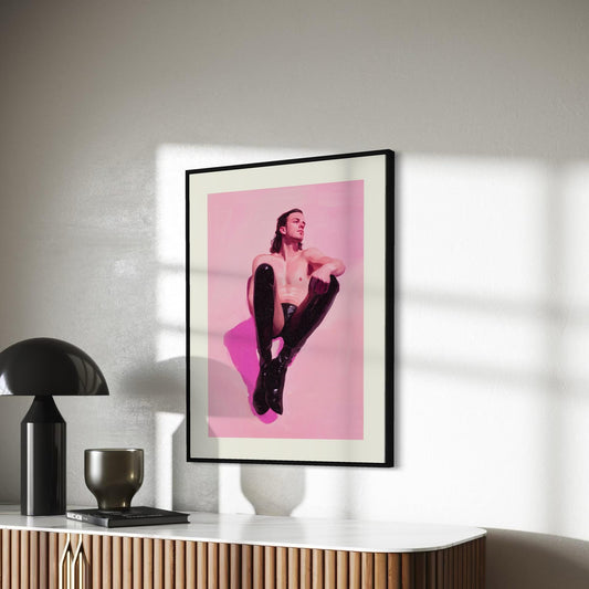 Pink Serenity Art Print - LGBTQ+ Identity and Pride Wall Art, Minimalist Modern Decor, Printed on Premium Matte Paper, Unframed