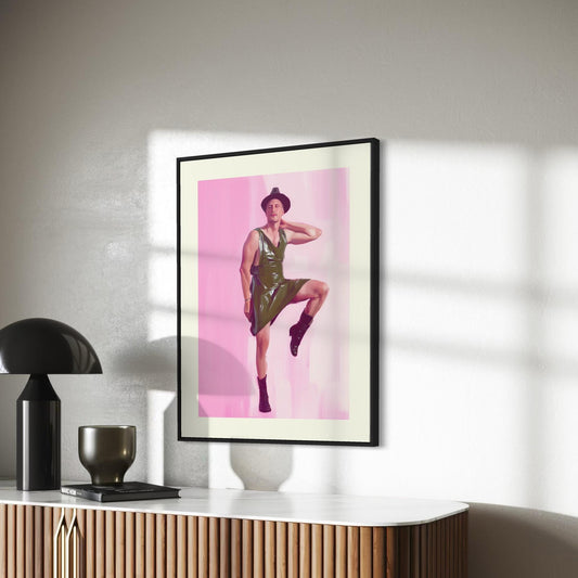HALLO Queer Art Print | Bold LGBTQ+ Artwork for Modern Spaces | Unframed Premium Matte Paper Decor | Celebrate Queer Identity & Style