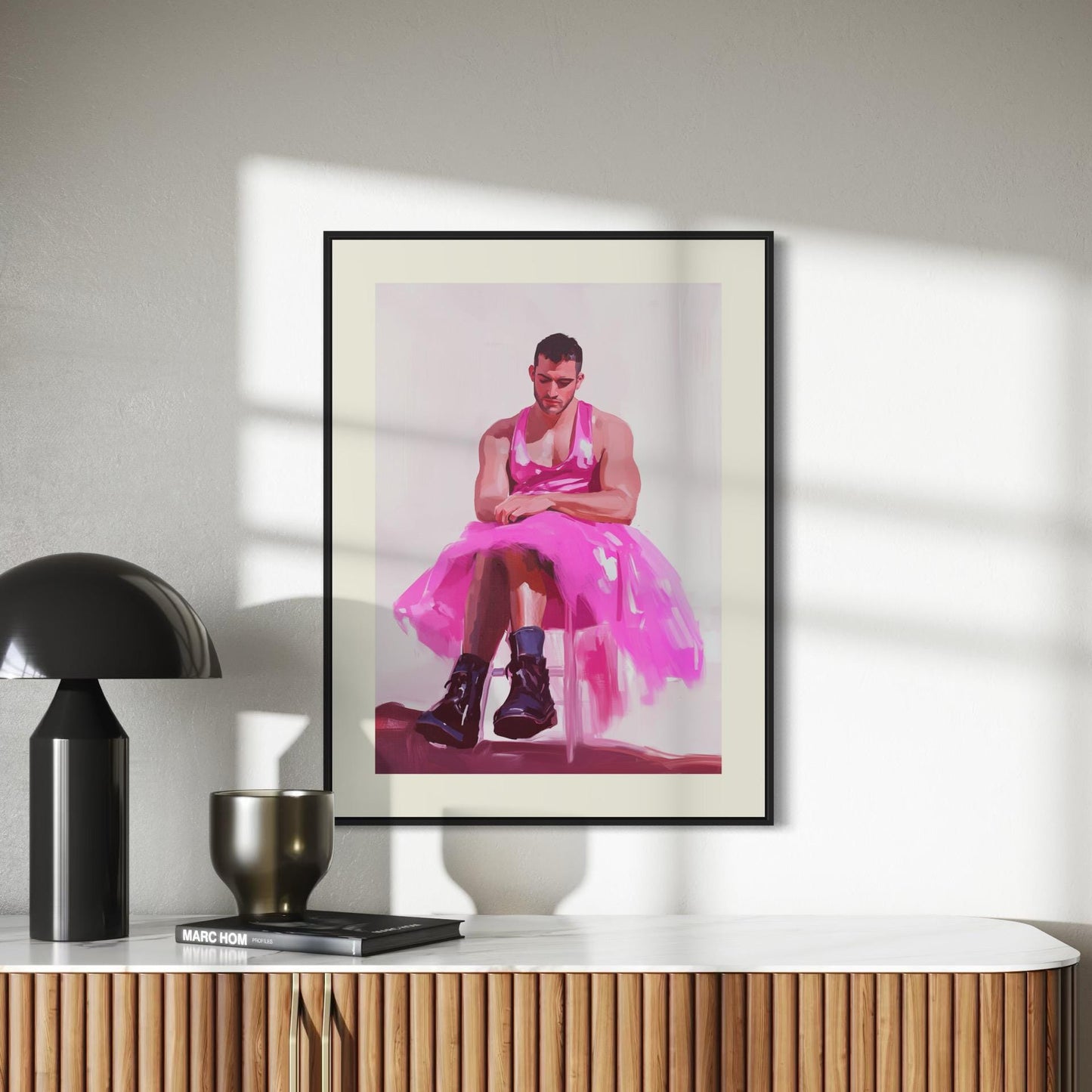 Grace and Grit - Queer Empowerment Art Print | Bold LGBTQ+ Artwork | Premium Matte Unframed Print for Unique Home Decor