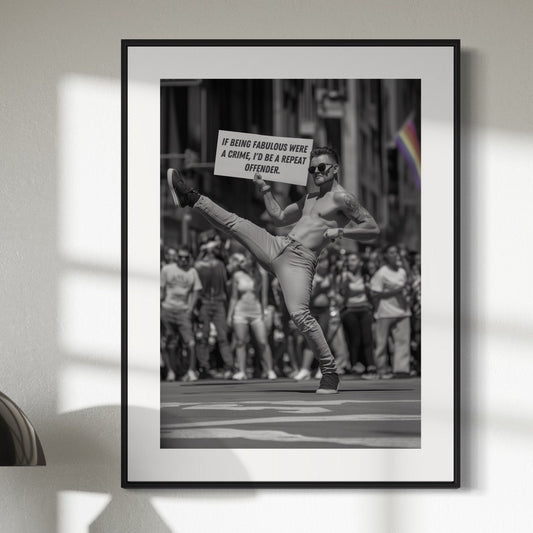 LGBTQ+ Print, Queer Art, Pride Art, Funny Pride Decor and Gifting