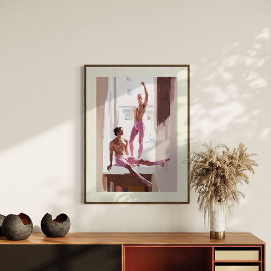 Power in Pink Art Print | Queer-Inspired Minimalist Wall Decor | Premium LGBTQ+ Pride Artwork for Bold Homes & Spaces