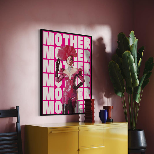 MOTHER Print – Fierce & Fabulous Queer Art, Drag-Inspired Digital Print, LGBTQ+ Wall Art, Ballroom Culture Decor, Digital Painting