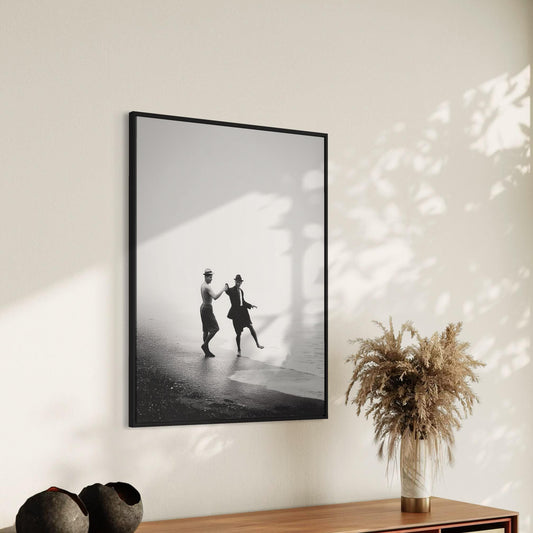 Coastal Affairs (3 of 3) – Vintage Style Gay Couple Beach Photo Print set | Queer Romance Wall Art | Unframed Matte LGBTQ Photography Poster