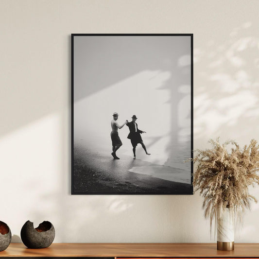 Coastal Affairs (3 of 3) – Vintage Style Gay Couple Beach Photo Print set | Queer Romance Wall Art | Unframed Matte LGBTQ Photography Poster