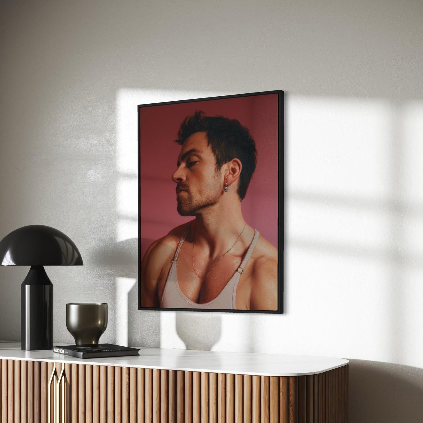 Dazzling - Queer Art Print | Gay Portrait by queer artist | LGBTQ Wall Art | Modern Queer Decor | 200gsm Unframed Print