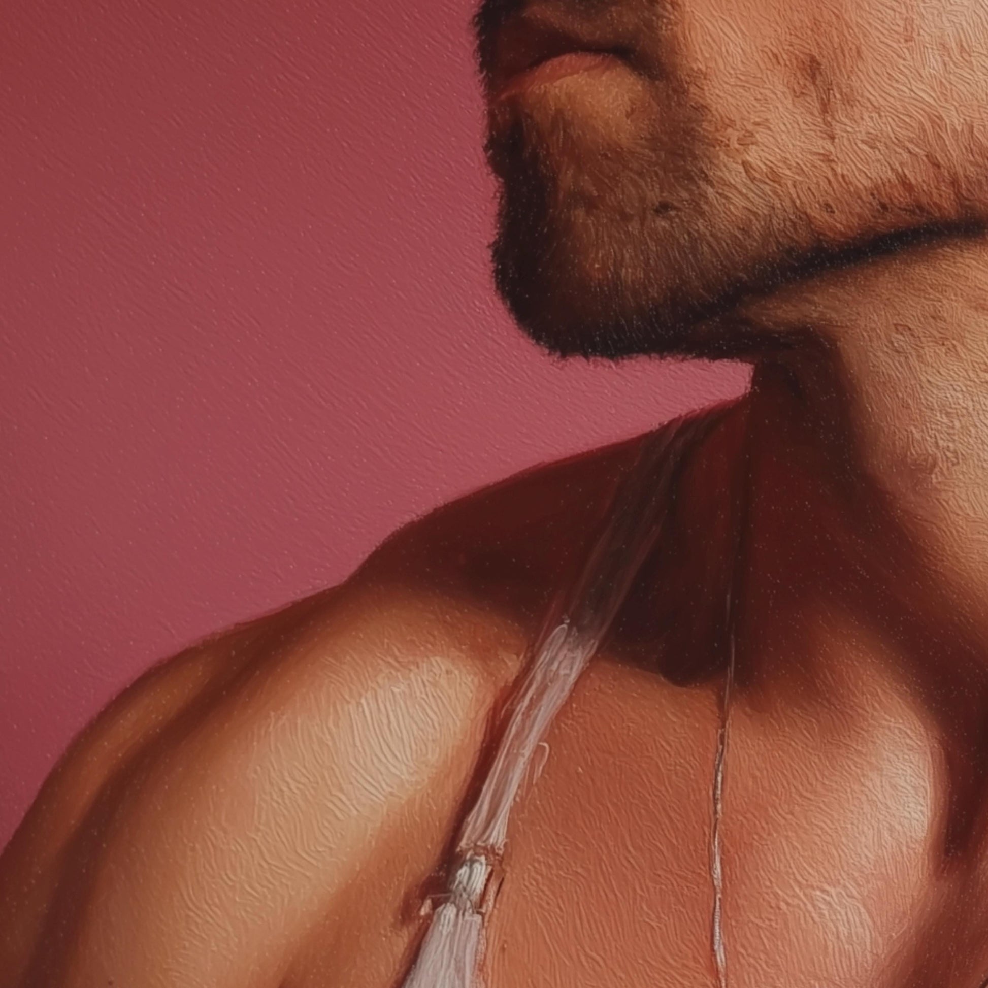 Dazzling - Queer Art Print | Gay Portrait by queer artist | LGBTQ Wall Art | Modern Queer Decor | 200gsm Unframed Print