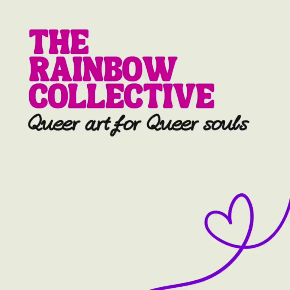 Dazzling - Queer Art Print | Gay Portrait by queer artist | LGBTQ Wall Art | Modern Queer Decor | 200gsm Unframed Print