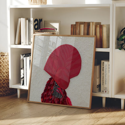 Red Cardinal’s Headpiece (2026) by Oscar Arrais