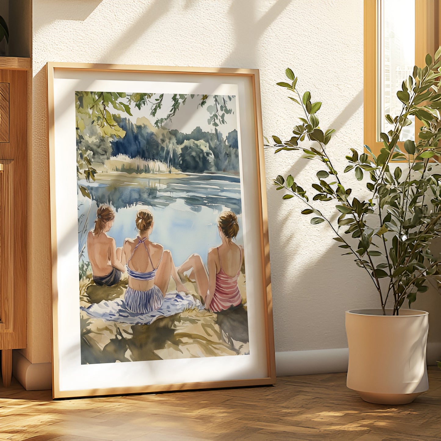 Sapphic Serenity by the Water