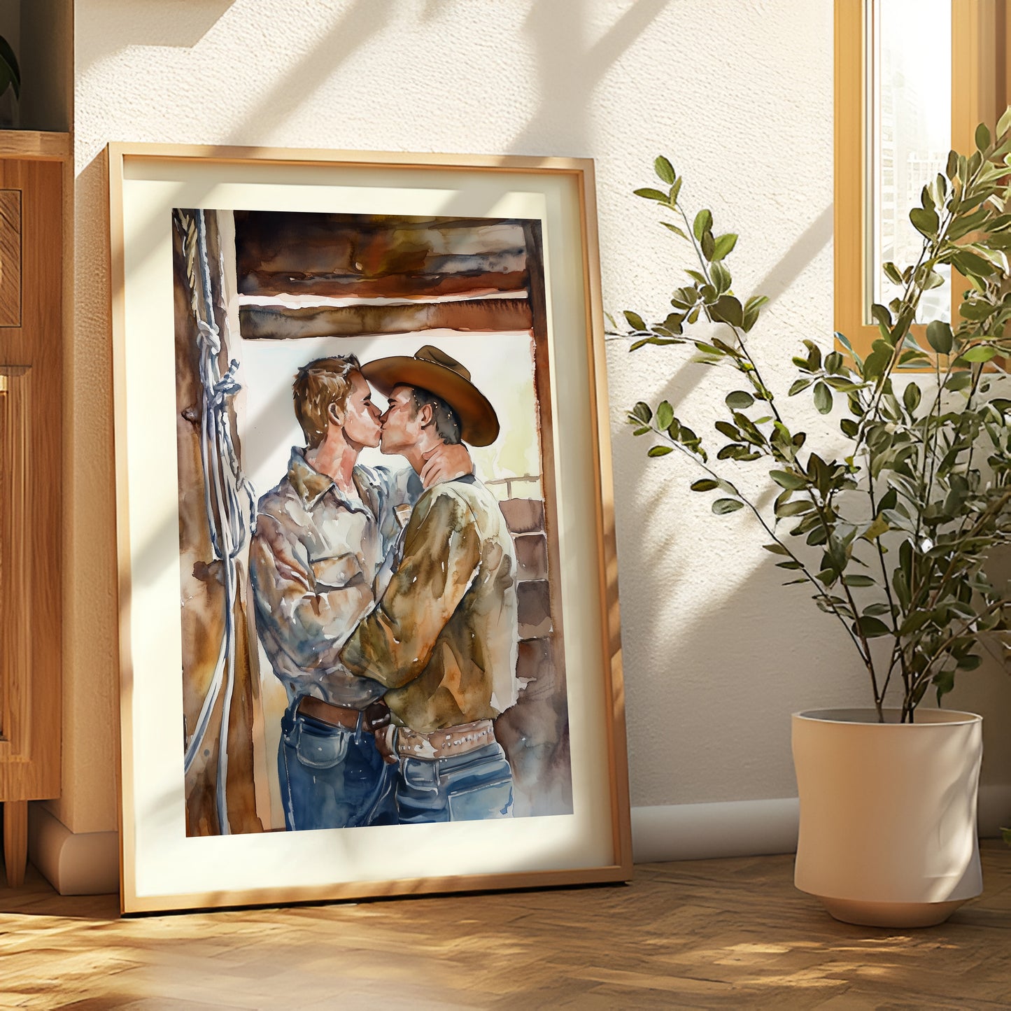 Lovers in the Barnlight