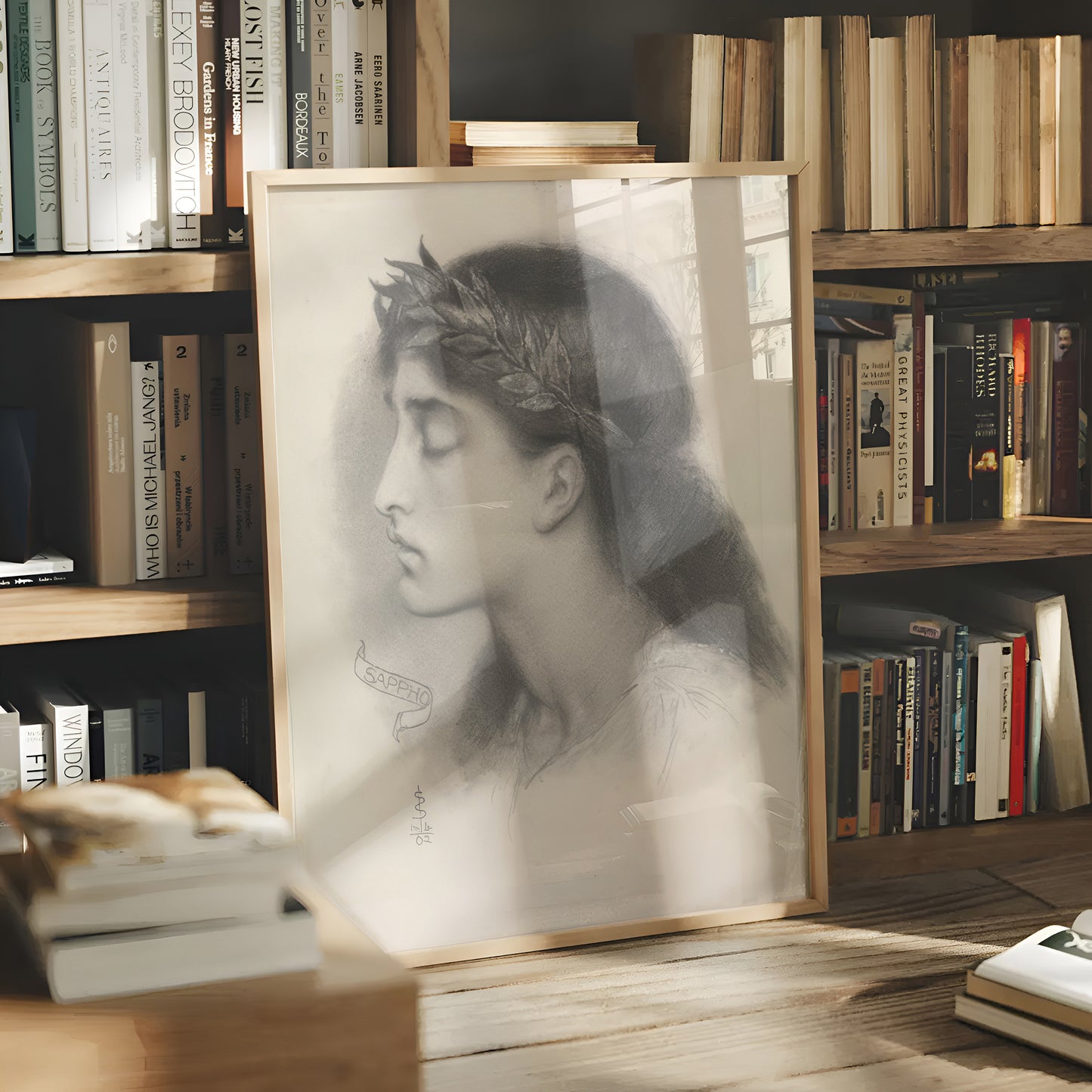 Study of Sappho (1862) by Simeon Solomon
