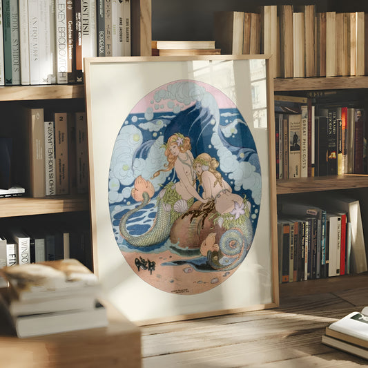 Two Mermaids (1918) by Gerda Wegener