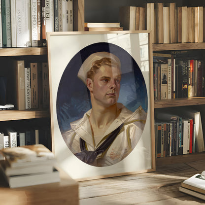 Portrait of an American Sailor (1918) by J.C. Leyendecker
