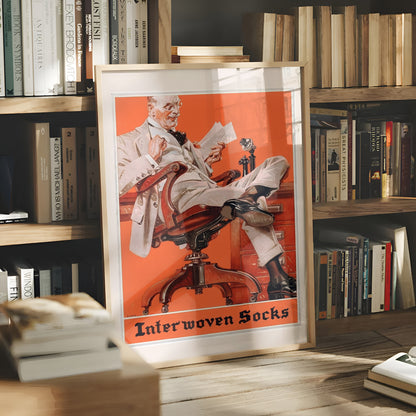 Interwoven Socks Advertisement (1921) by J.C. Leyendecker