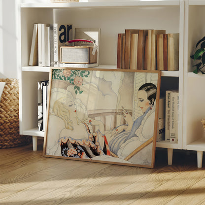 Gerda og Einar Wegener pa terra (c.1930 - 1940)