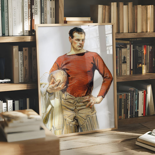 Football Player (1913) by J.C. Leyendecker