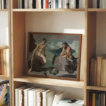 Melampus And The Centaur (1919) by Glyn Philpot
