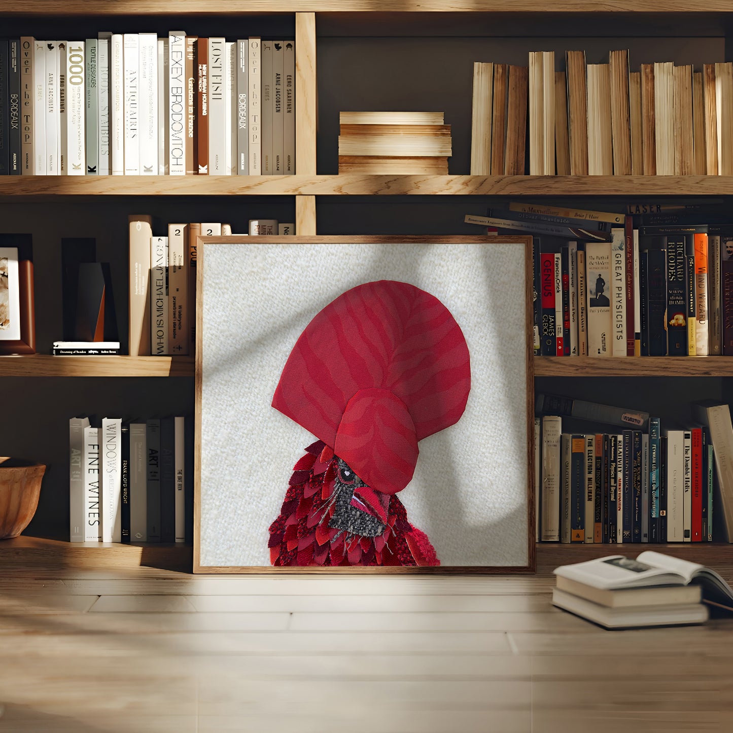 Red Cardinal’s Headpiece (2026) by Oscar Arrais