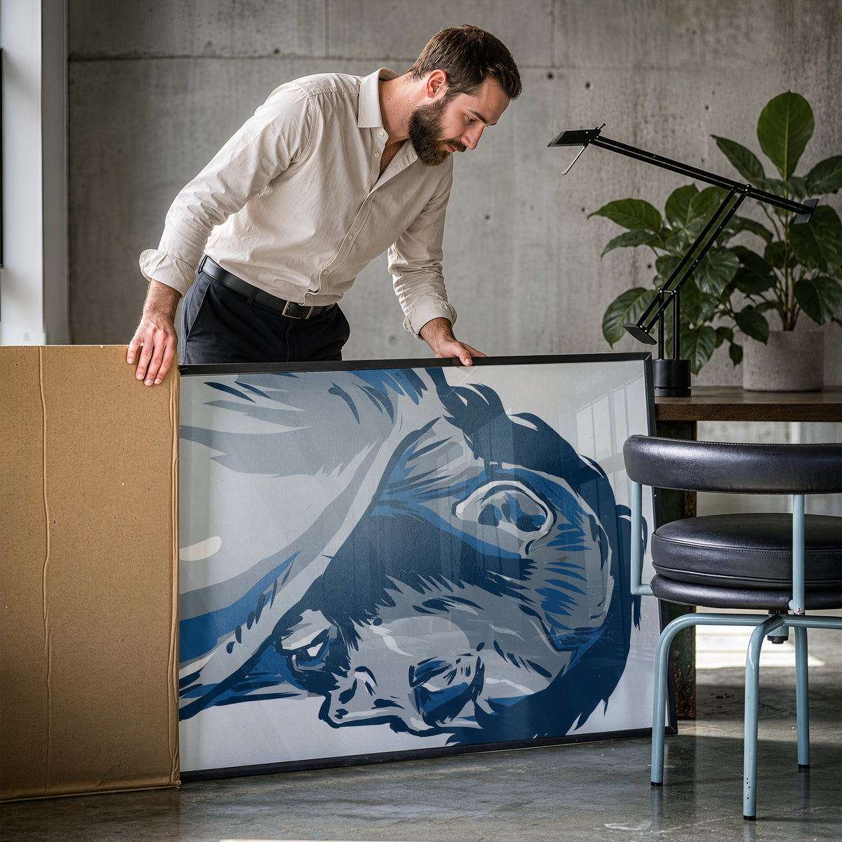 Blue submission (2014) by Nicolae Negură