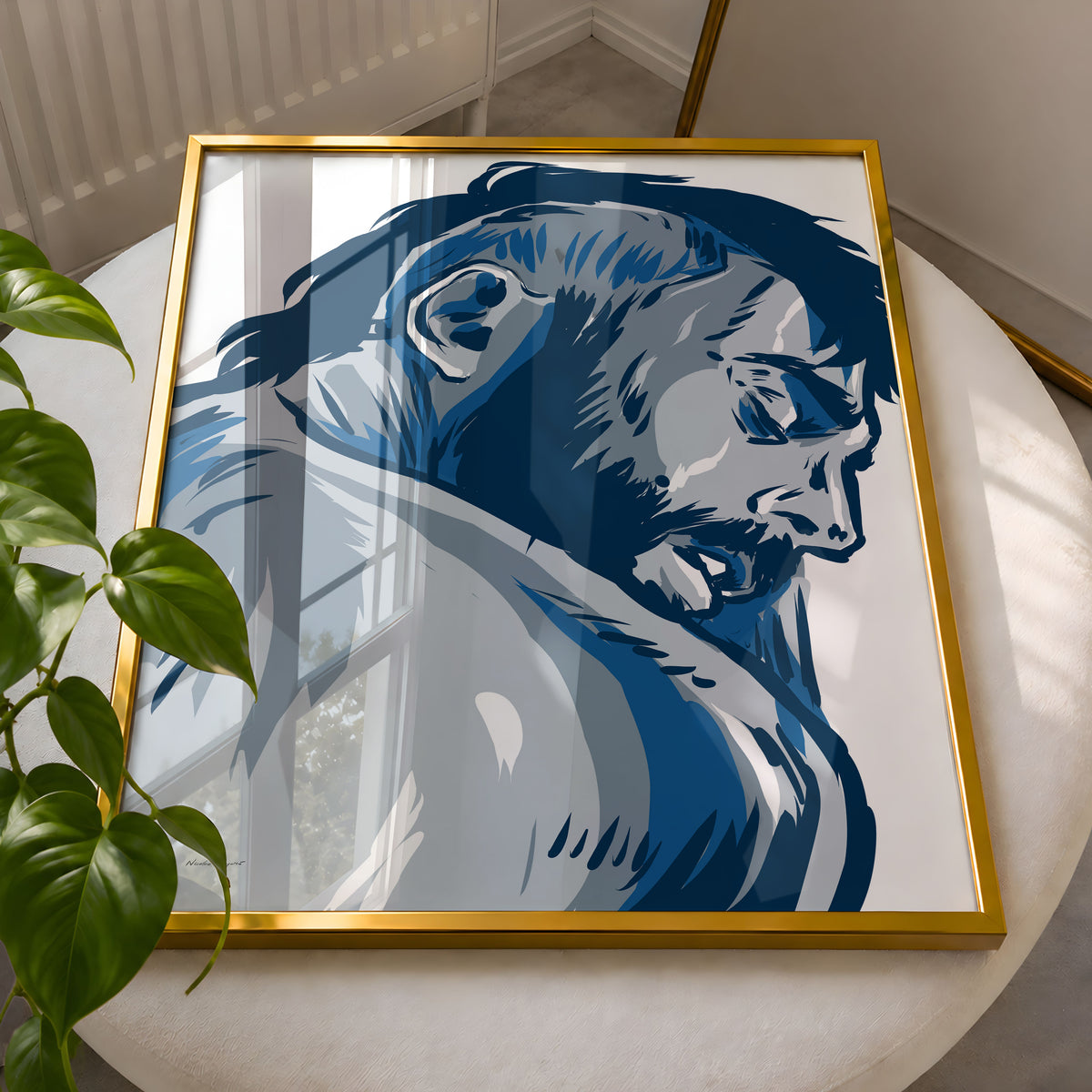 Blue submission (2014) by Nicolae Negură