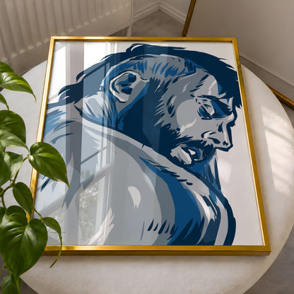 Blue submission (2014) by Nicolae Negură