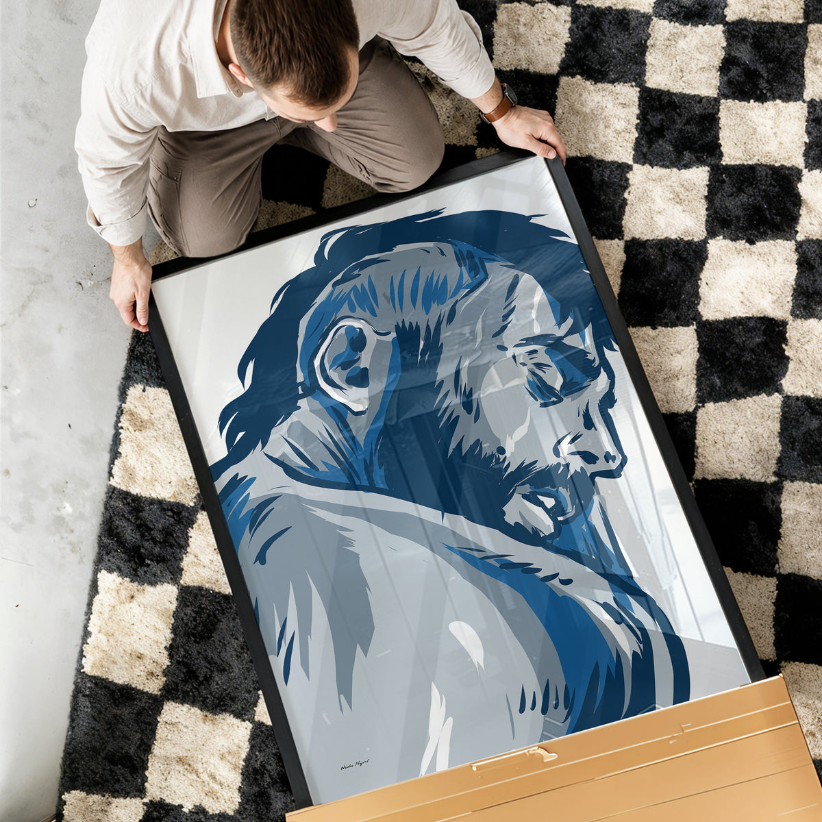 Blue submission (2014) by Nicolae Negură