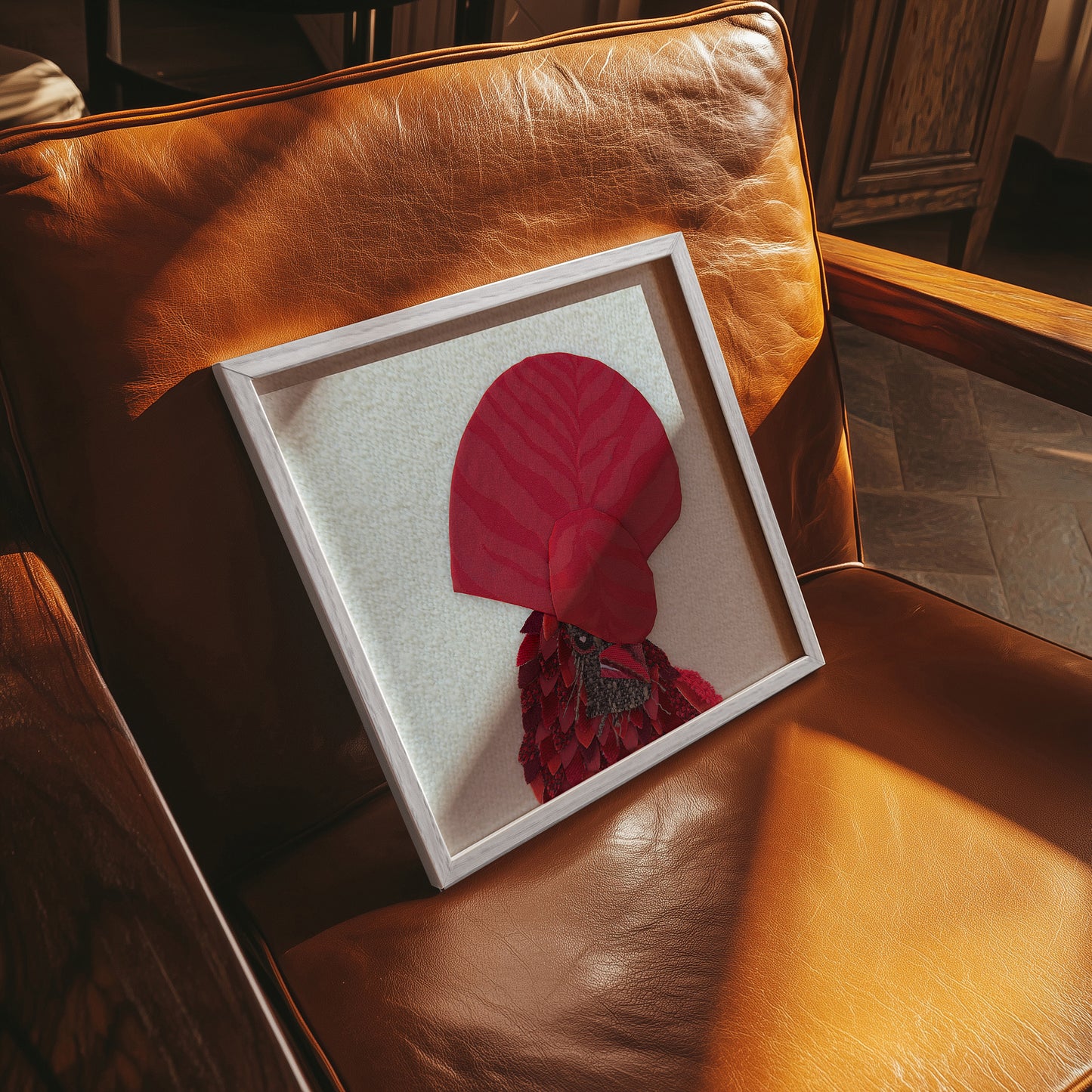 Red Cardinal’s Headpiece (2026) by Oscar Arrais