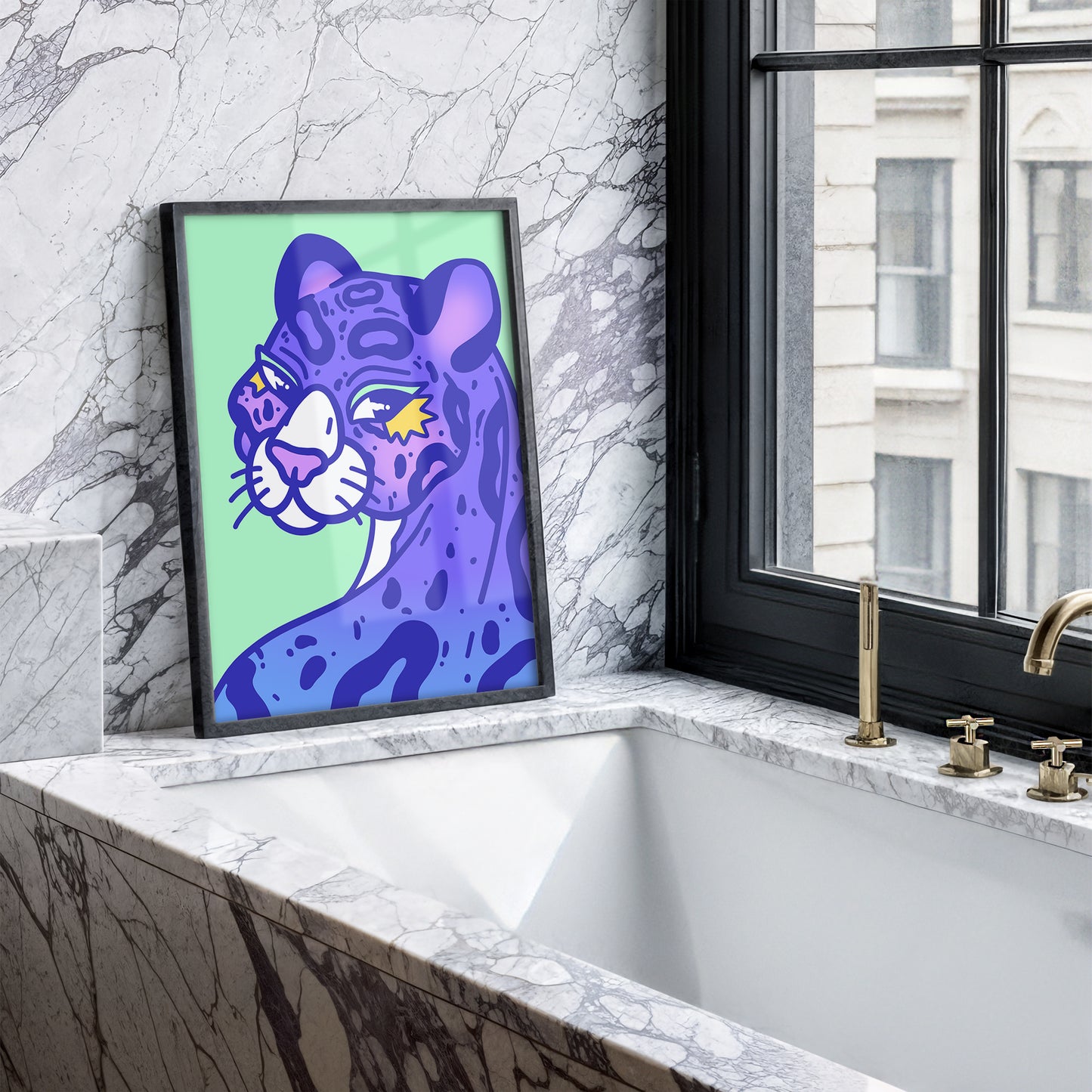 Sebastian the Snow Leopard by Ollie Reyes
