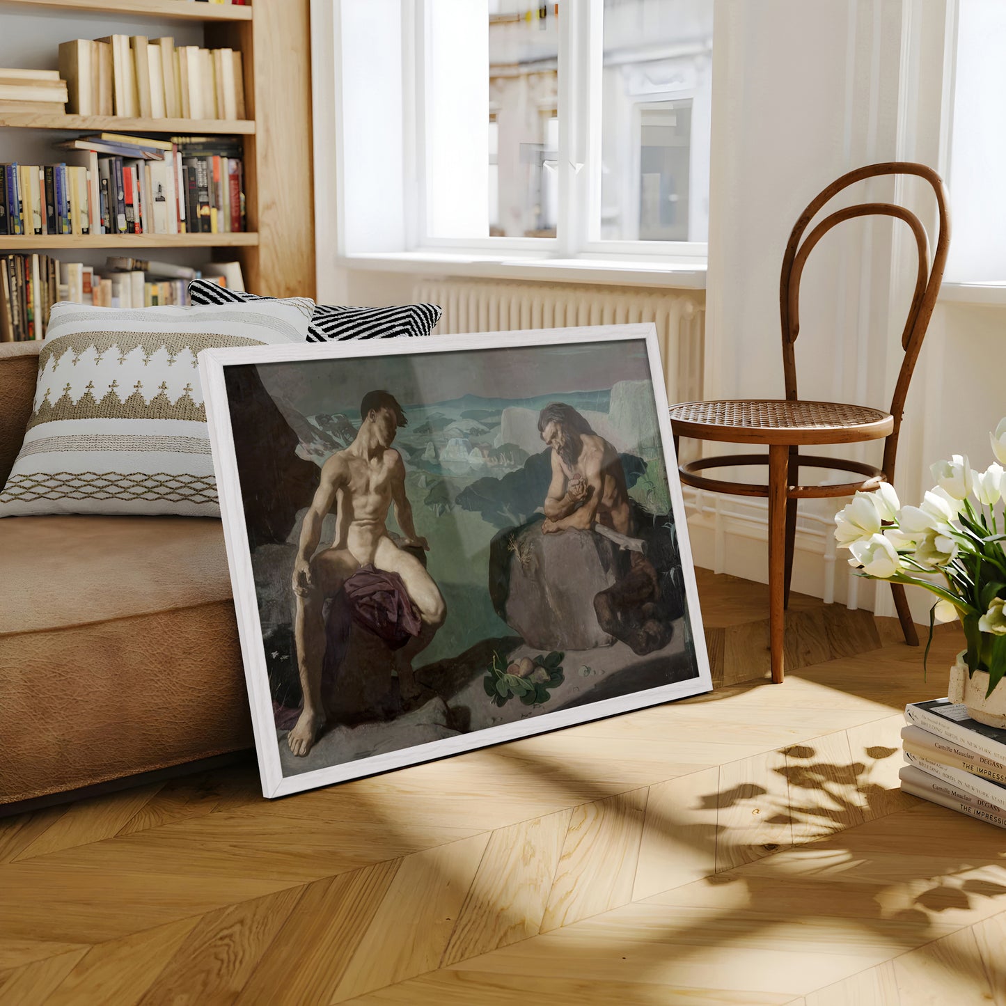 Melampus And The Centaur (1919) by Glyn Philpot