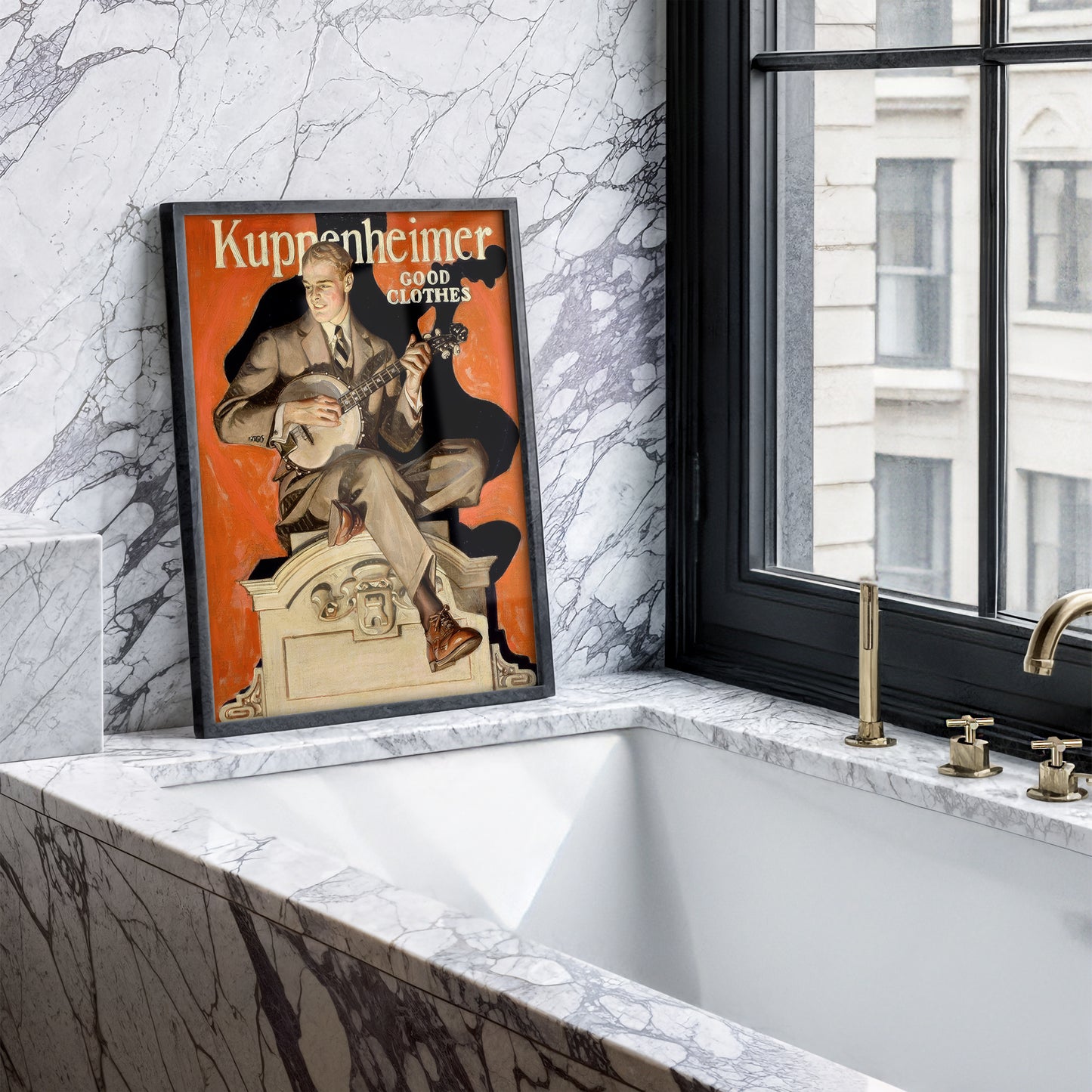 Kuppenheimer Good Clothes (Banjo Player) (c.1920) by J.C. Leyendecker