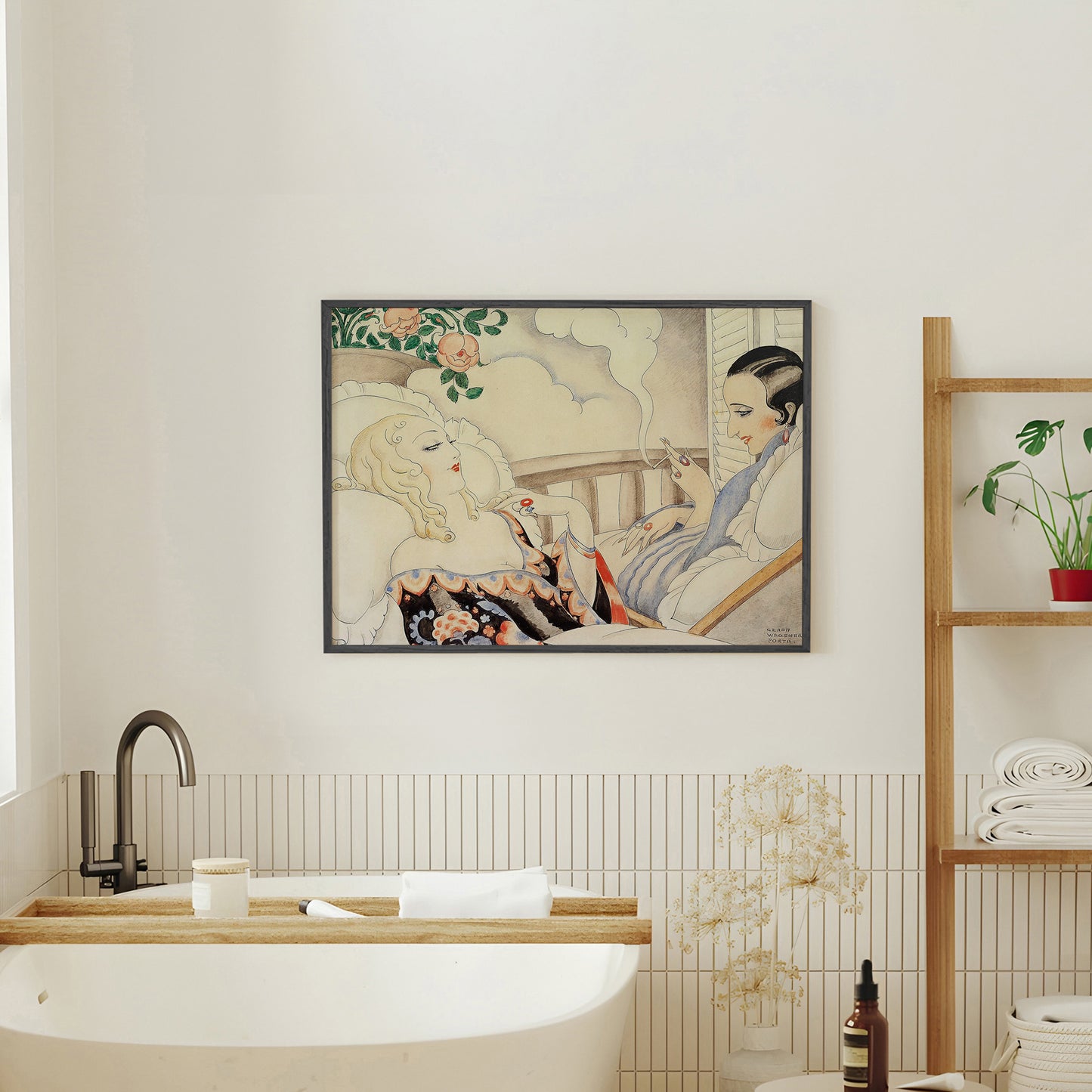 Gerda og Einar Wegener pa terra (c.1930 - 1940)
