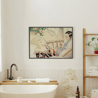Gerda og Einar Wegener pa terra (c.1930 - 1940)