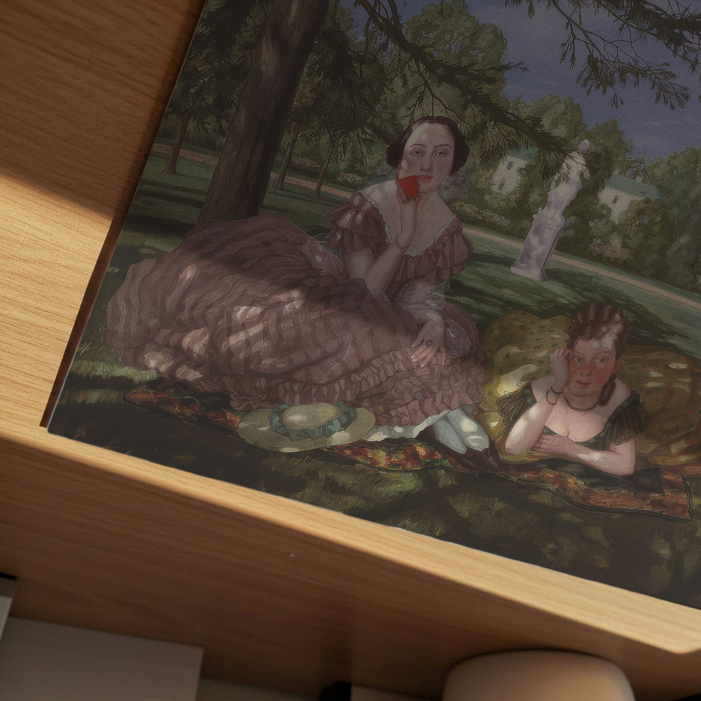 Two Ladies in the Park (1919) by Konstantin Somov