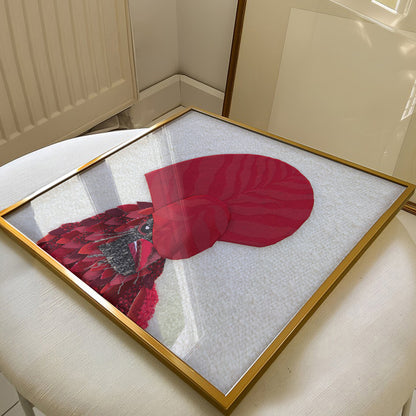 Red Cardinal’s Headpiece (2026) by Oscar Arrais