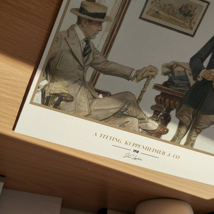 A Fitting - Kuppenheimer Good Clothes (1918) by J.C Leyendecker