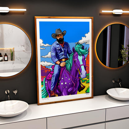 My Little Cowboy (2025) by FATPIGEONART