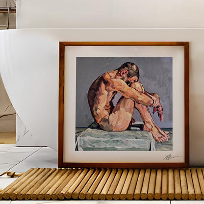Johnny Seated, after Hippolyte Flandrin (2025) by Andy Sylvester