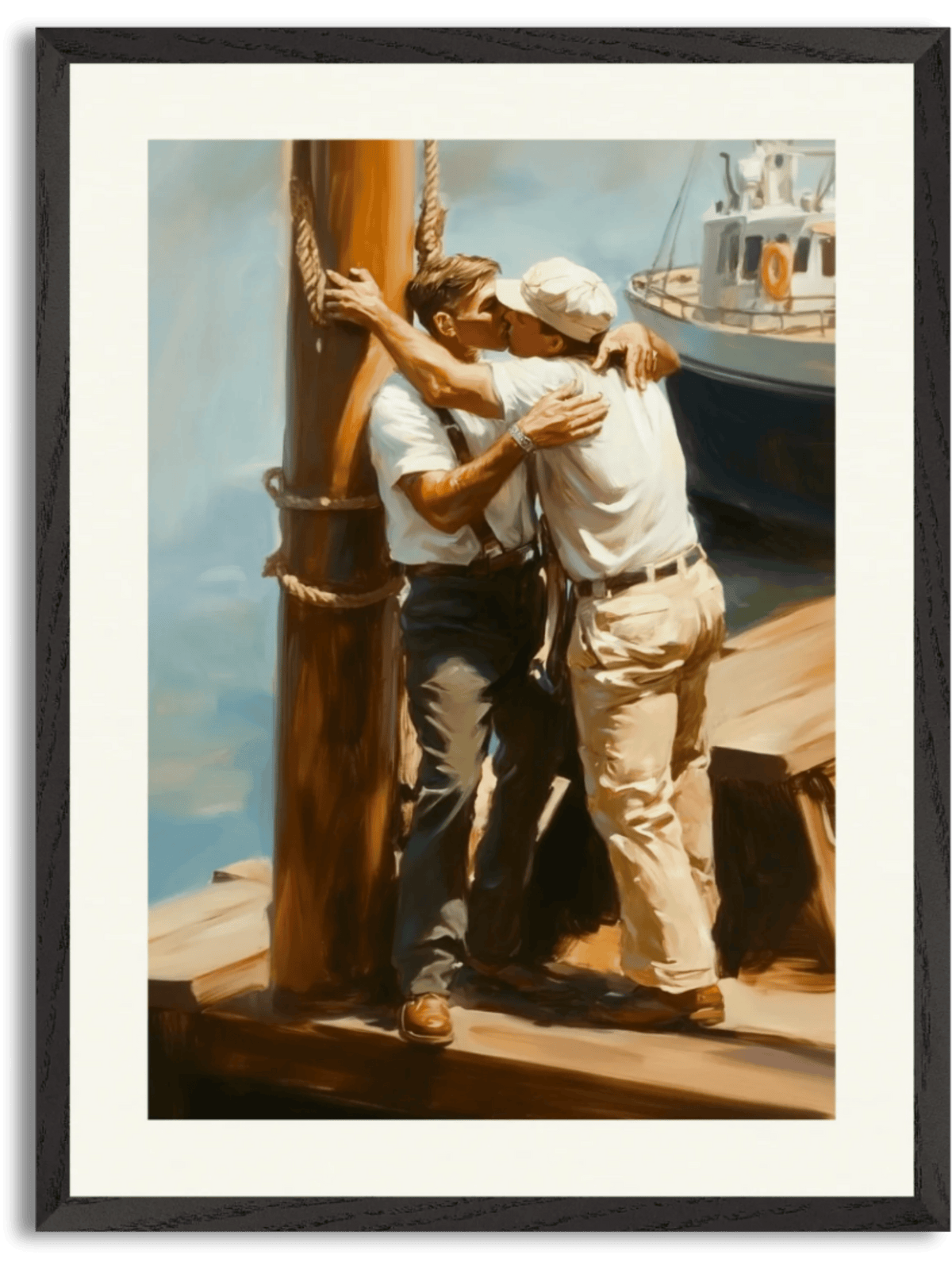 Dockside Farewell Kiss