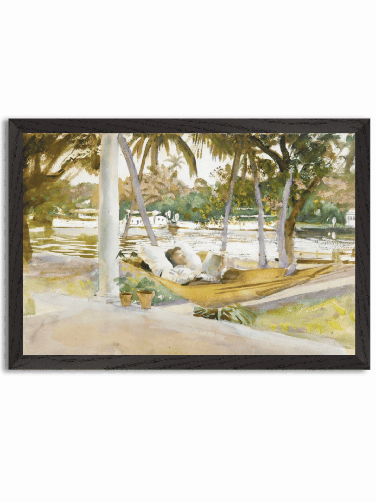 Figure in Hammock, Florida (1917) by John Singer Sargent